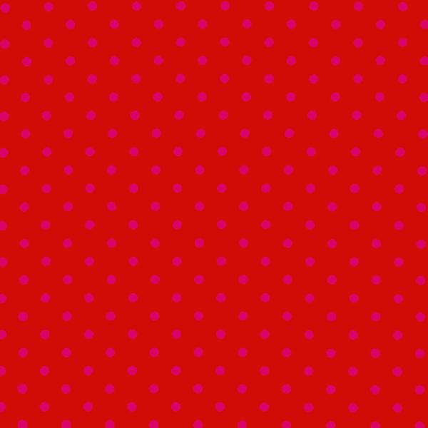 Polka Dot Fabric Red / Fuchsia 7mm Dots 7 mm