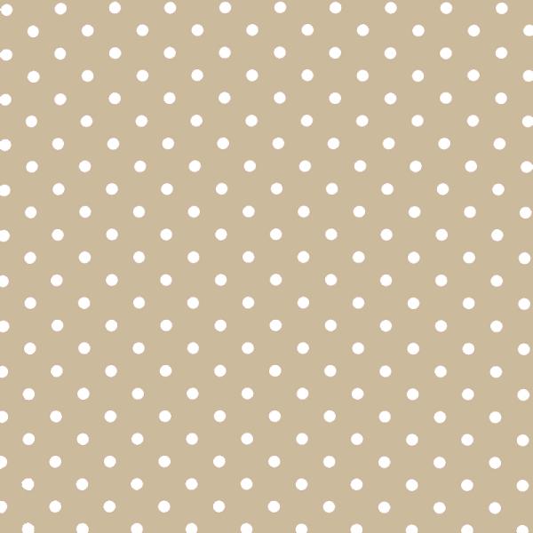 Polka Dot Fabric Beige / White 7mm Dots 7 mm