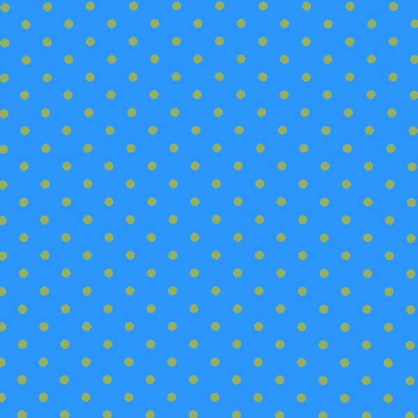 Polka Dot Fabric Aqua / Lime 7mm Dots 7 mm