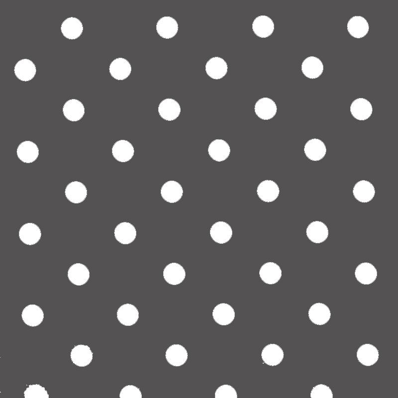 Polka Dot Fabric - Grey / White 18mm | Rijs Tilburg BV