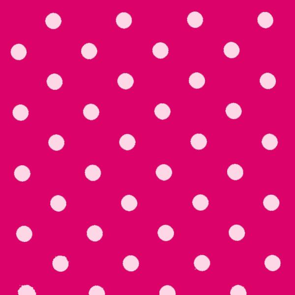 Polka Dot Fabric Fuchsia / Pink 18mm Prik 18 mm