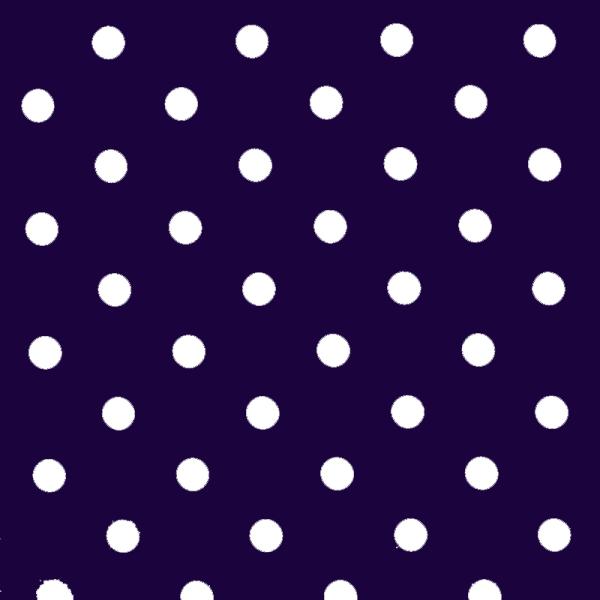 Polka Dot Fabric Purple / White 18mm Prik 18 mm