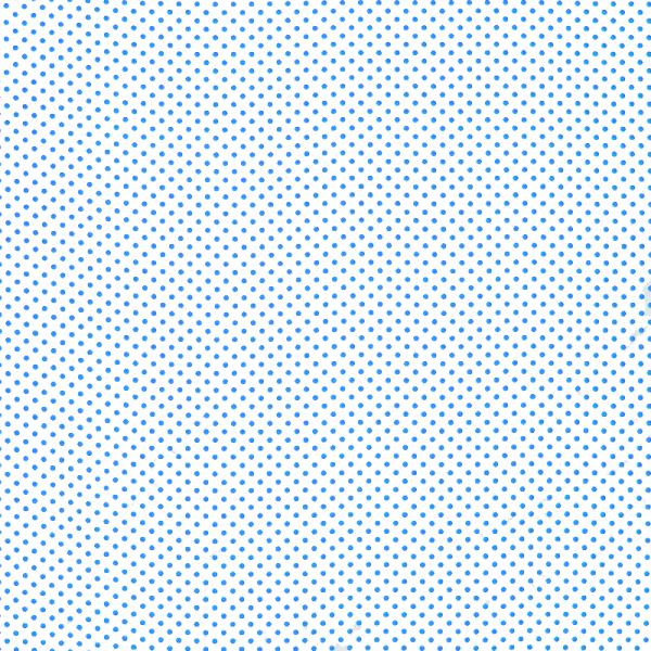 Polka Dot Fabric White / Aqua 2mm Dots 2 mm