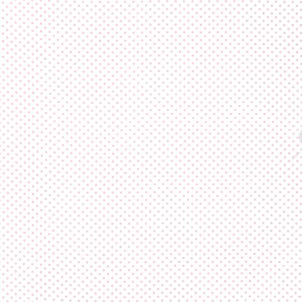 Polka Dot Fabric White / Pink 2mm Dots 2 mm