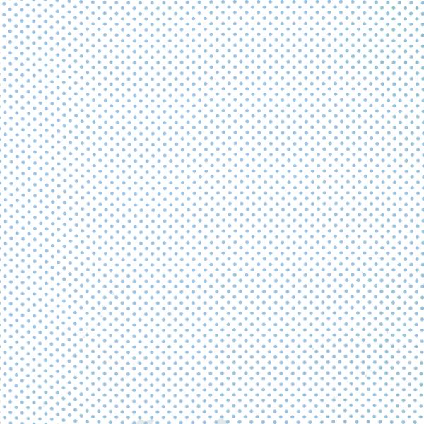 Polka Dot Fabric White / Light Blue 2mm Dots 2 mm