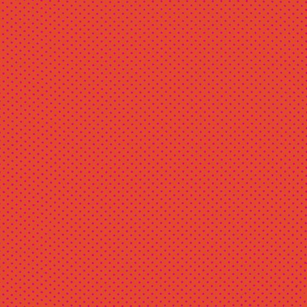 Polka Dot Fabric Orange / Fuchsia 2mm Dots 2 mm