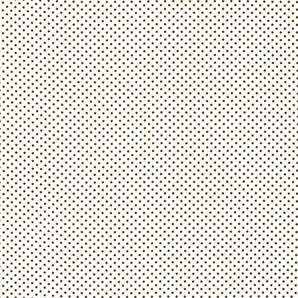 Polka Dot Fabric White / Brown 2mm Dots 2 mm