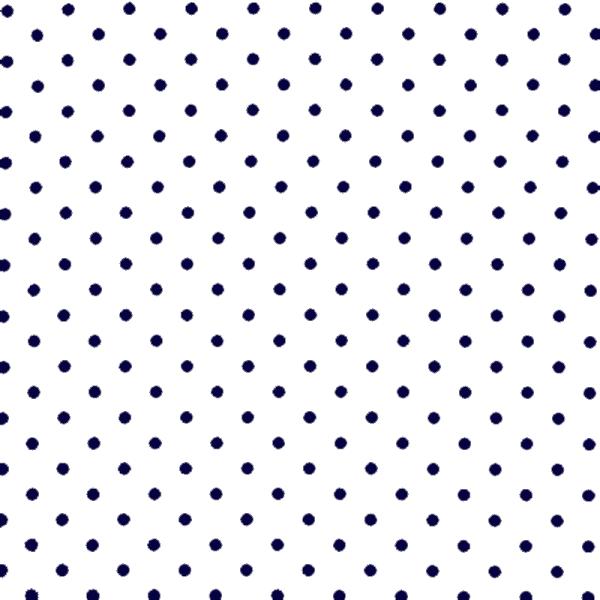 Polka Dot Fabric White / Navy 7mm Dots 7 mm