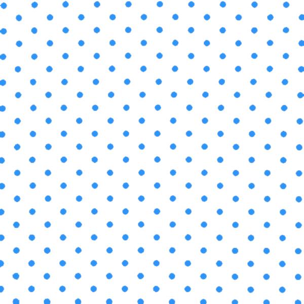 Polka Dot Fabric White / Aqua 7mm Dots 7 mm