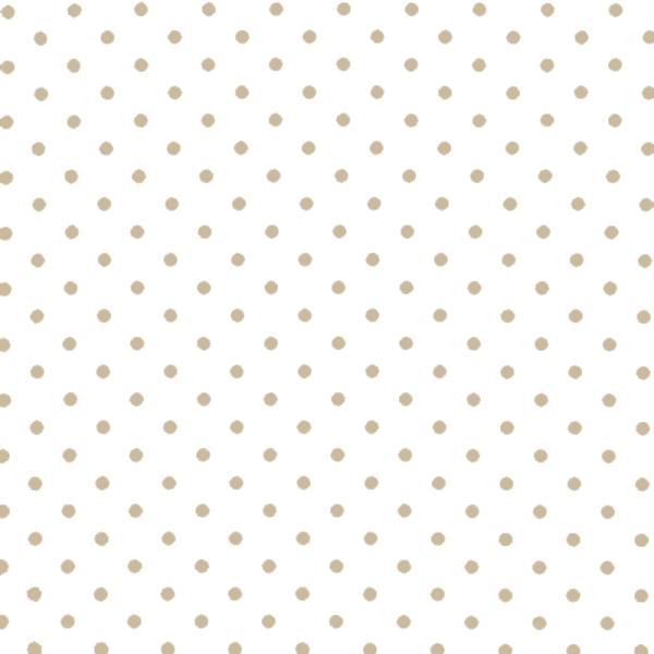 Polka Dot Fabric White / Beige 7mm Dots 7 mm