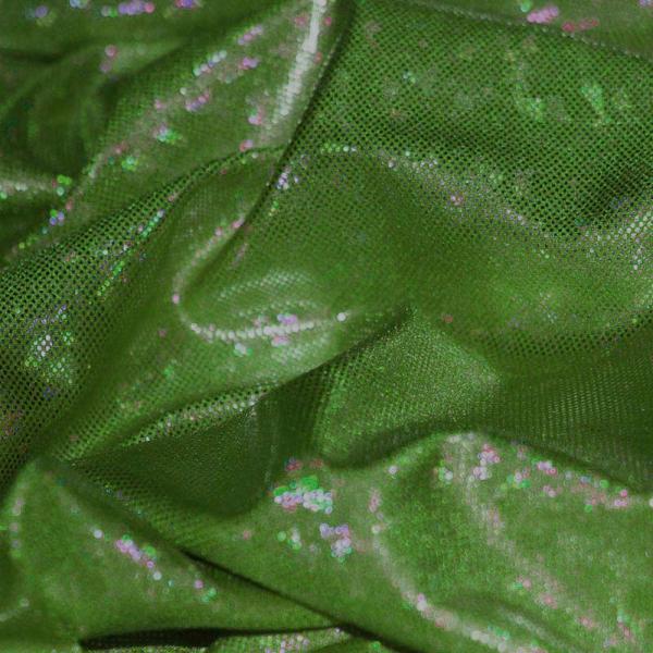 Hologram Fabric Leaf Green Hologram Fabric