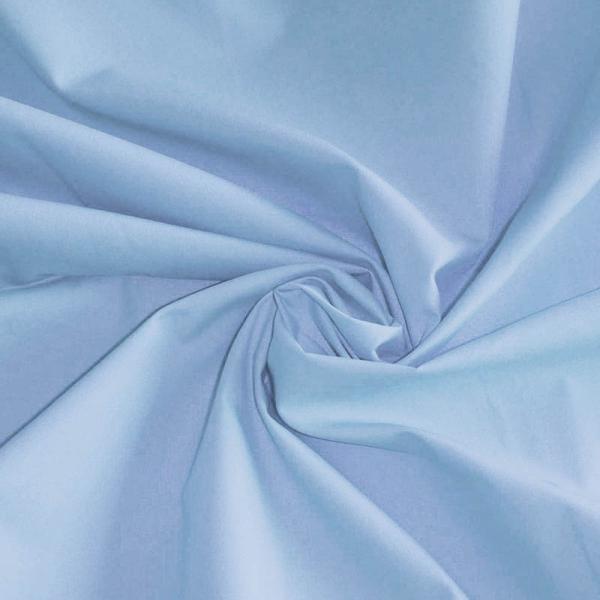 Poplin Cotton Fabric Light Blue Poplin Cotton Fabric