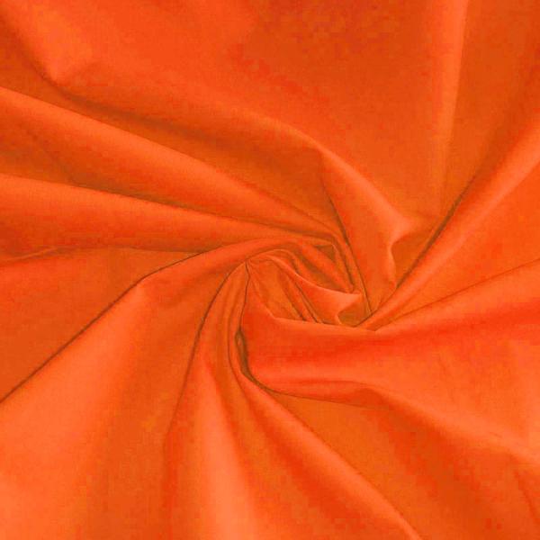 Poplin Cotton Fabric Orange Poplin Cotton Fabric