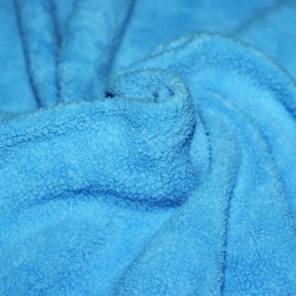 Cotton Fleece Fabric (Sherpa) Aqua Cotton Fleece Fabric (Sherpa)