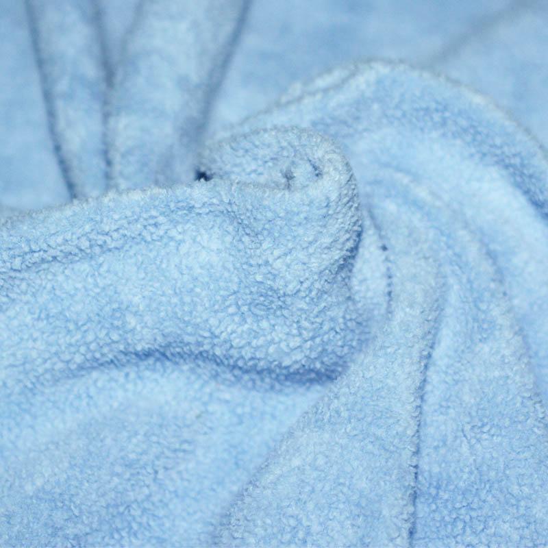 Cotton Fleece Fabric - (Sherpa) Baby Blue | Rijs Tilburg BV