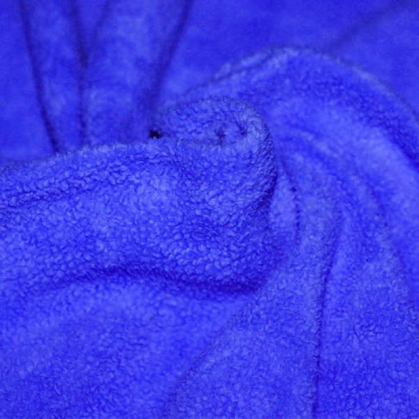 Cotton Fleece Fabric (Sherpa) Cobalt Cotton Fleece Fabric (Sherpa)