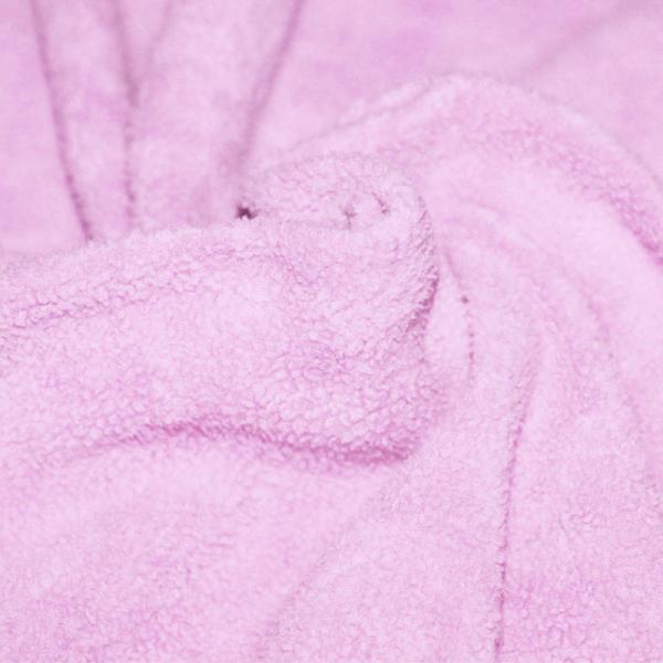 Cotton Fleece Fabric (Sherpa) Pink Cotton Fleece Fabric (Sherpa)