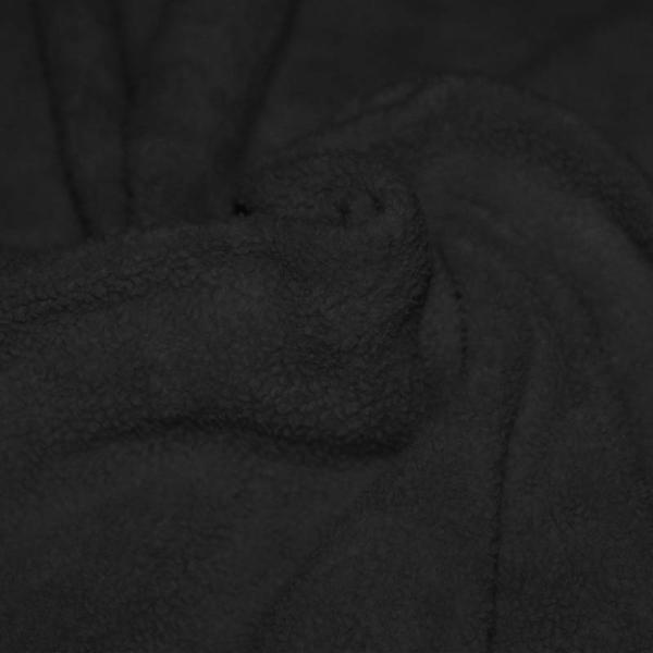 Cotton Fleece Fabric (Sherpa) Black Cotton Fleece Fabric (Sherpa)