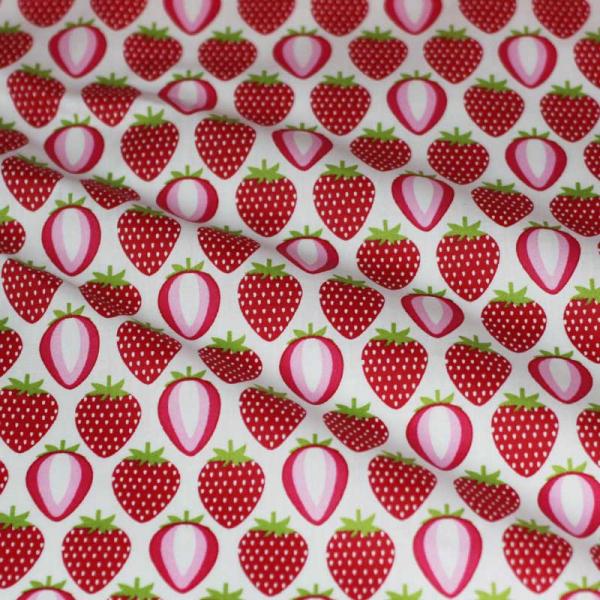 Coated Fabric Cotton Strawberry Coated Fabric Cotton