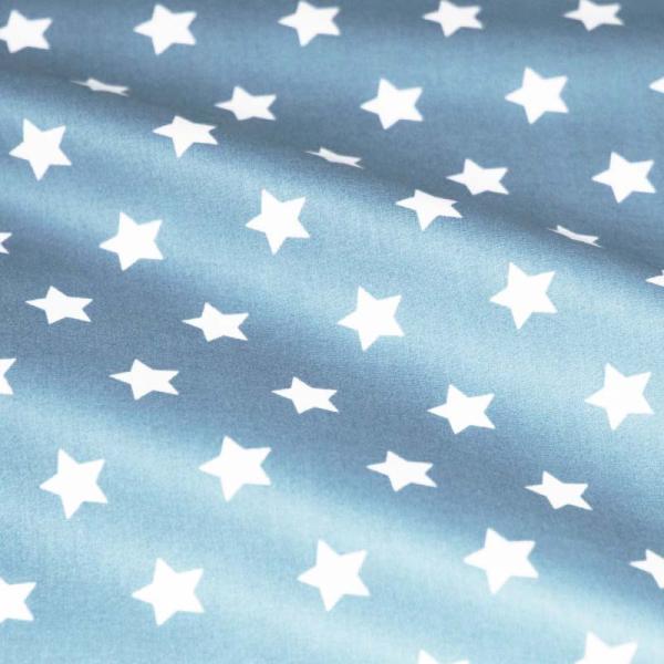 Coated Fabric Cotton Stars Baby Blue 20mm Coated Fabric Cotton