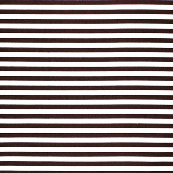 Cotton Stripe Brown White 5mm Cotton Poplin Stripes