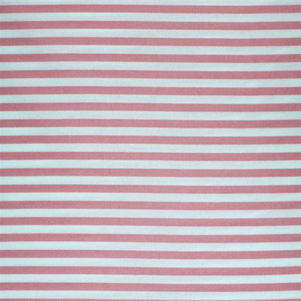 Cotton Stripe Pink White 5mm Cotton Poplin Stripes