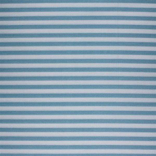 Cotton Stripe Blue White 5mm Cotton Poplin Stripes