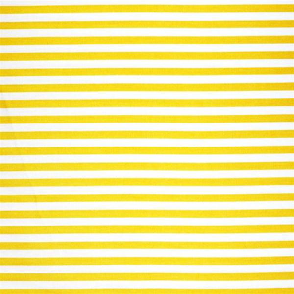 Cotton Stripe Yellow White 5mm Cotton Poplin Stripes