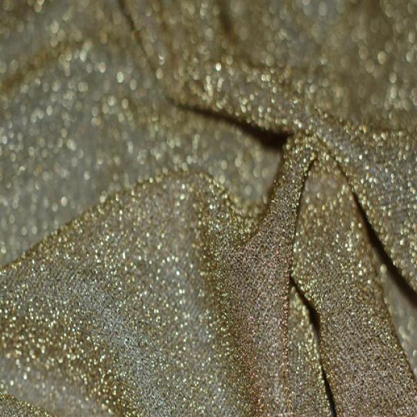 Jersey Glitter Gold Jersey Glitter Fabric