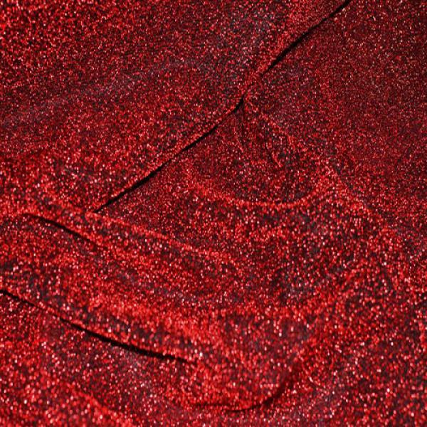 Jersey Glitter Red Jersey Glitter Fabric