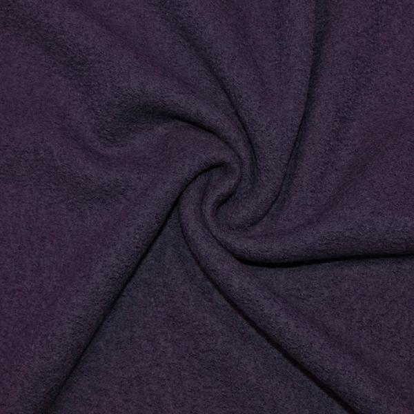 Boucle Fabric Dark Purple Wool Boucle Fabric
