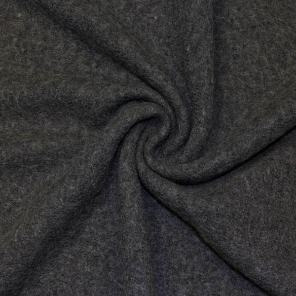 Boucle Fabric Melee Dark Grey Wool Boucle Fabric