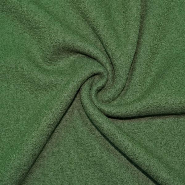 Boucle Fabric Dark Lime Wool Boucle Fabric