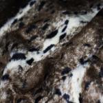 Faux Fur Fabric Lynx Dark Brown Faux Fur Fabric