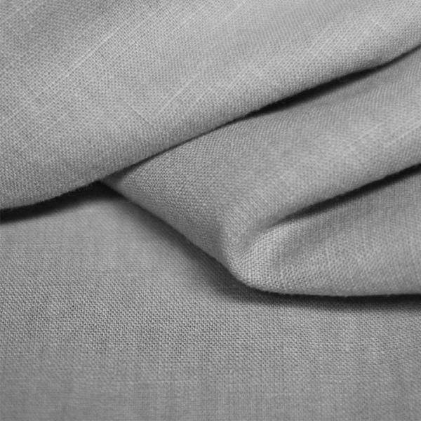 Linen Fabric Light Grey Linen Fabric Washed