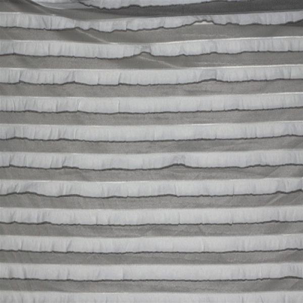 Ruffle Jersey Grey White Jersey Ruffle Fabric