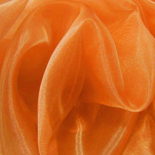 Organza Fabric Orange Organza Fabric