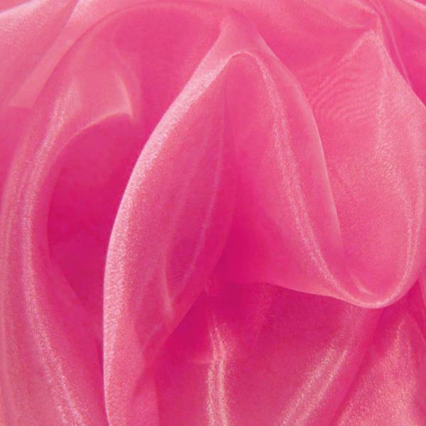 Organza Fabric Fluor Pink Organza Fabric