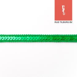 Sequin Trim Stretch 30mm - Lime