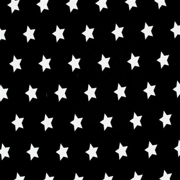 Star Fabric Black 20 mm 20mm Stars On Cottton Fabric