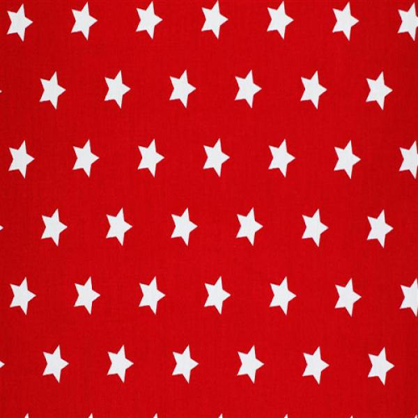 Star Fabric Red 20 mm 20mm Stars On Cottton Fabric
