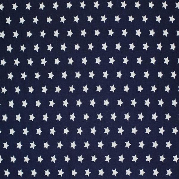 Star Fabric Navy 9 mm 9mm Stars On Cottton Fabric