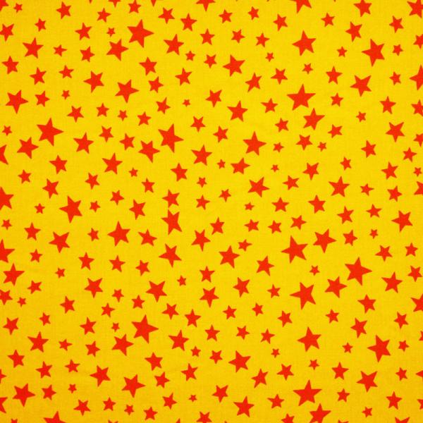 Star Fabric Yellow Orange Color Mix Star Fabric
