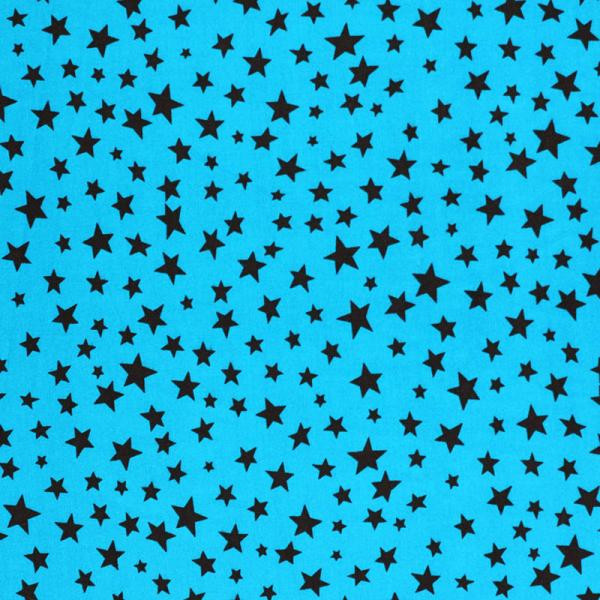 Star Fabric Aqua Brown Color Mix Star Fabric