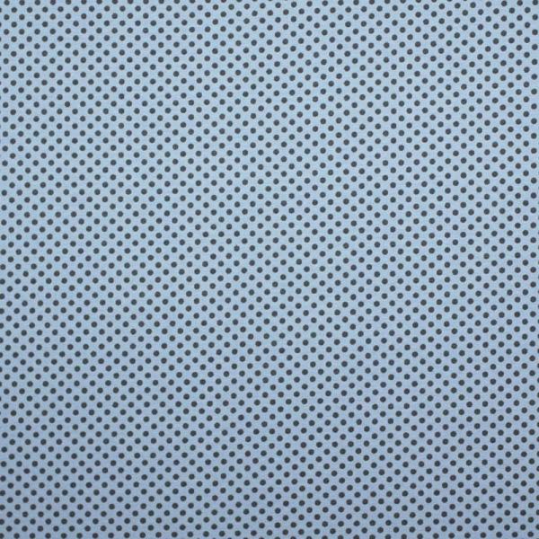 Jersey Dots 3mm Light Bleu / Gray Dots Cotton Jersey