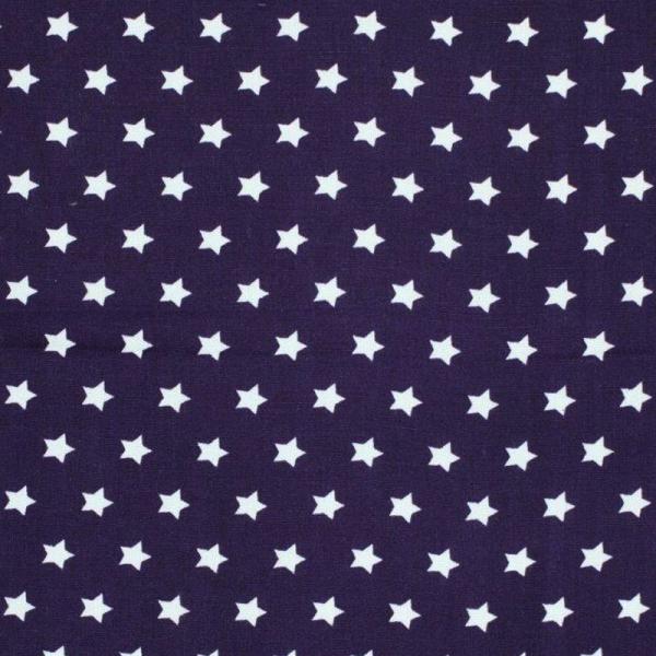 Star Fabric Purple 9 mm 9mm Stars On Cottton Fabric