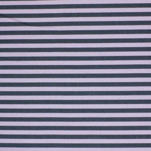 Cotton Stripe Pink Grey 5mm Cotton Poplin Stripes