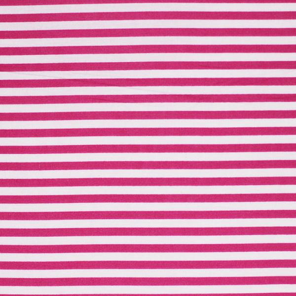 Cotton Stripe Fuchsia Pink 5mm Cotton Poplin Stripes