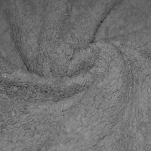 Curly Teddy Fabric Dark Grey Curly Teddy Fabric