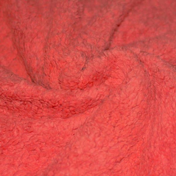 Curly Teddy Fabric Red Curly Teddy Fabric
